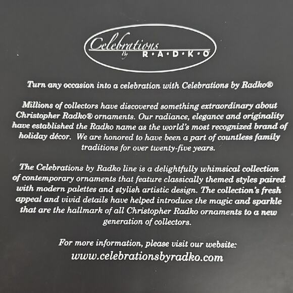 Radco Box of 12 Red and White Snowman and Silver Miniature Ornaments - Missing 6 - Picture 6 of 7